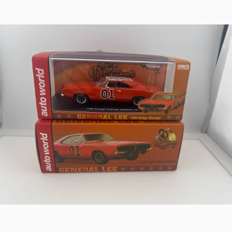 

Auto World 1:43 1969 Charger General Lee Red AWRSS1151 Limited Edition Resin Model Car Collection Toys Gift