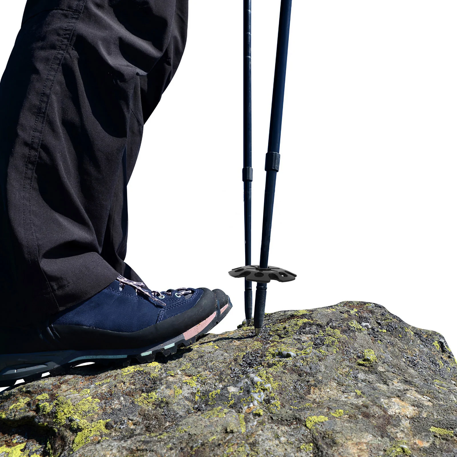 

8Pcs Trekking Pole Snow Baskets Enhanced Support Hiking Tips Replacement for Mud Winter Ski Poles Stability