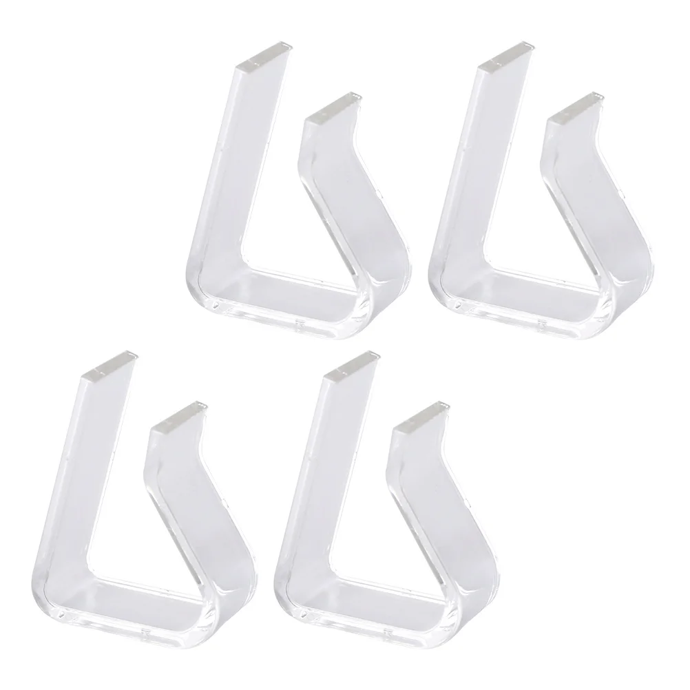 4 Pcs Tablecloth Clip Fixing Clips for Outdoor Tables Tablecloths Transparent Camping Accessories Plastic Picnic