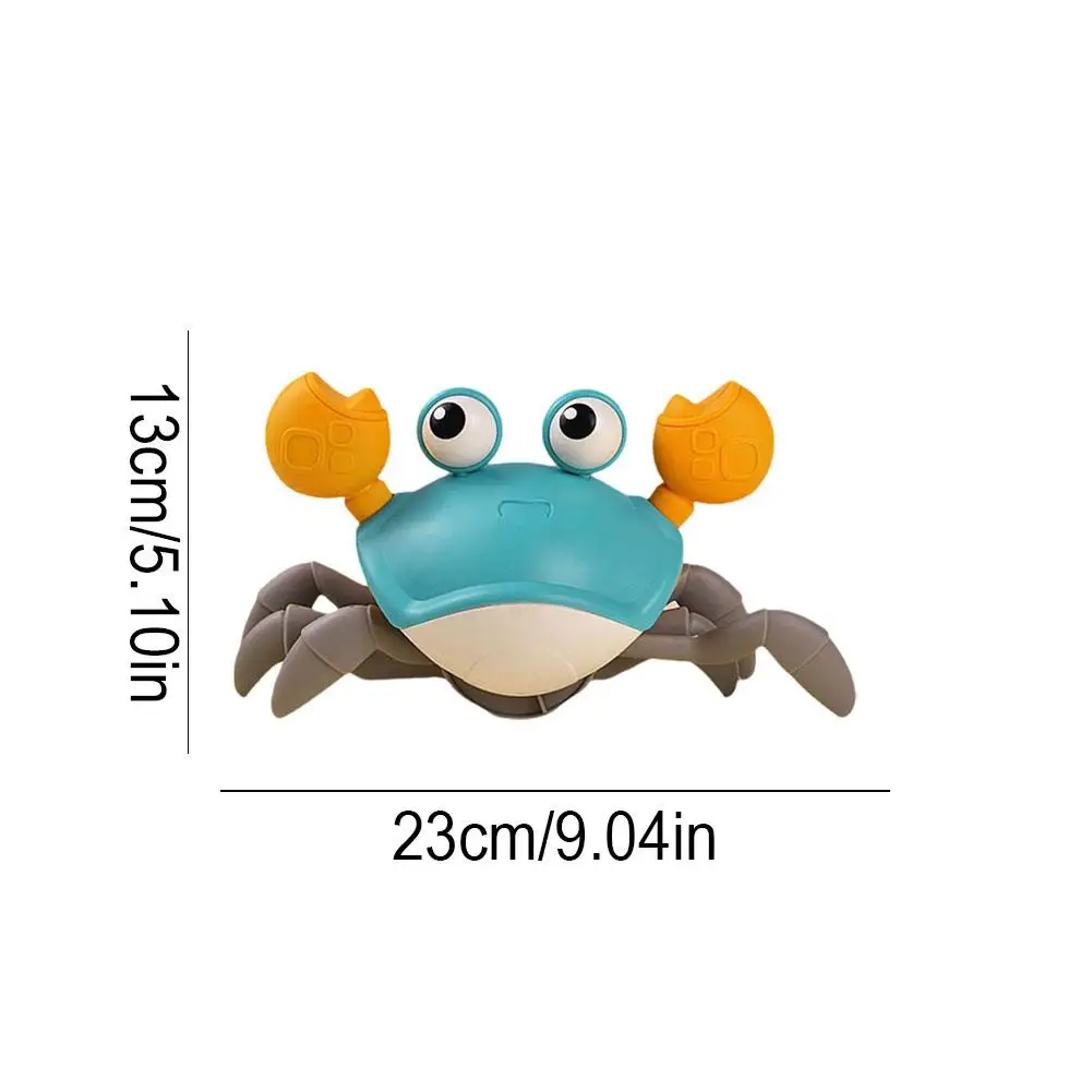 Auto Avoidance Rechargeable Crab Octopus Robot Toy - Adjustable Speed, Sensor with Lights & Sounds, Interactive Kids Gif