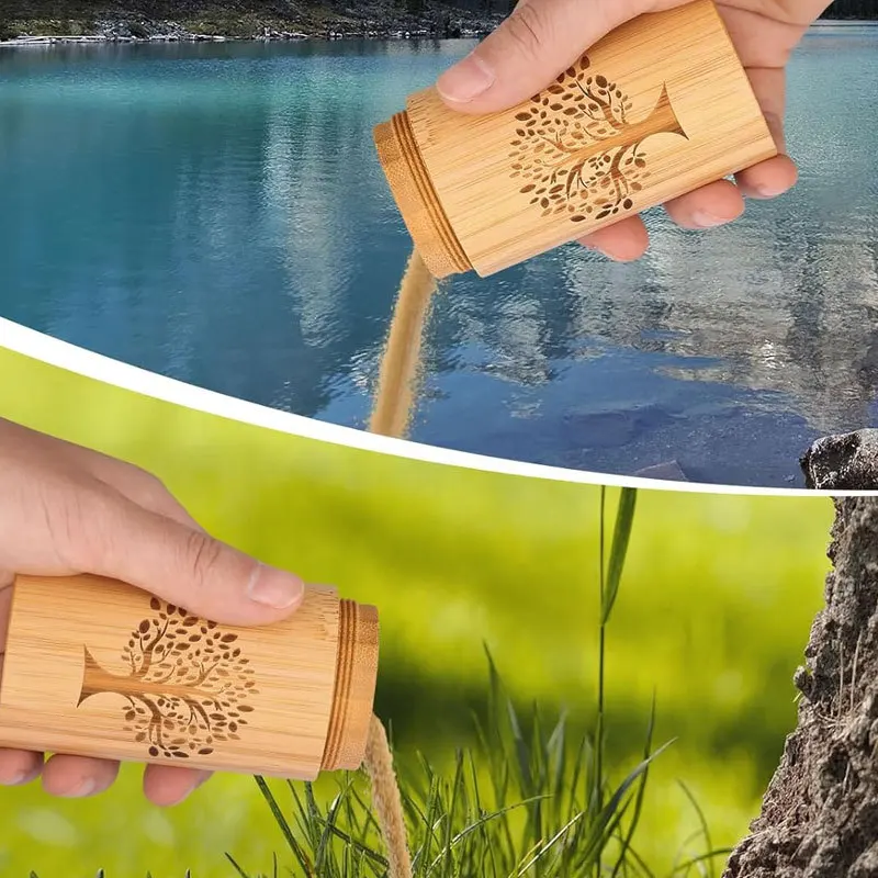 شجرة الحياة التذكارية المصنوعة من الخيزران، صندوق جنازة للحيوانات الأليفة، مادة صديقة للبيئة #2