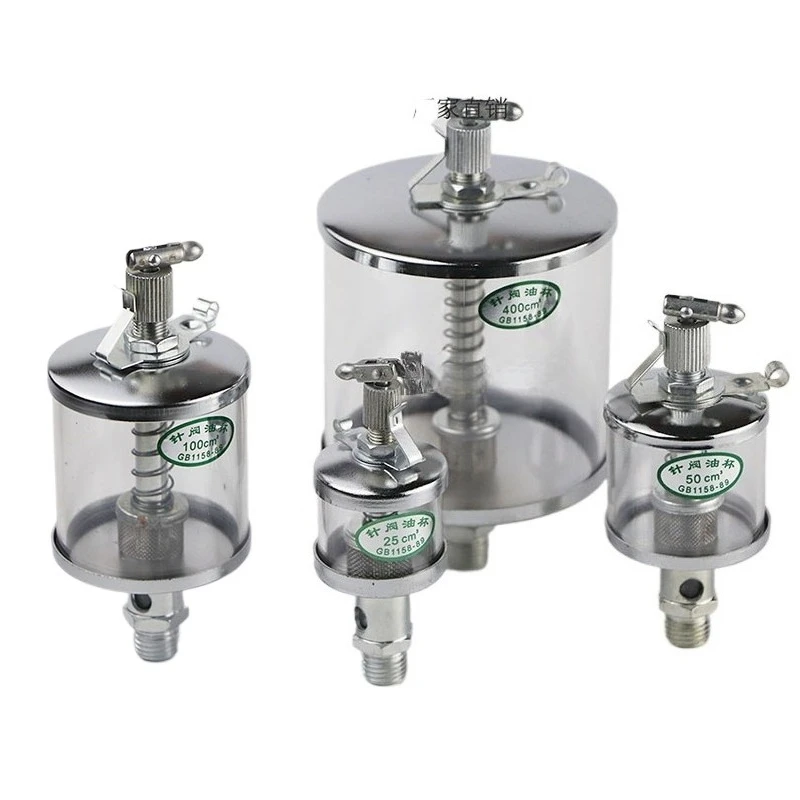 

Масленка-смазка G1/4" M10/12/14/16 с внешней резьбой, железная, гравитационная, капельного типа, для двигателей Hit Miss, объемом 16, 25, 50, 100, 200, 400, 600 мл