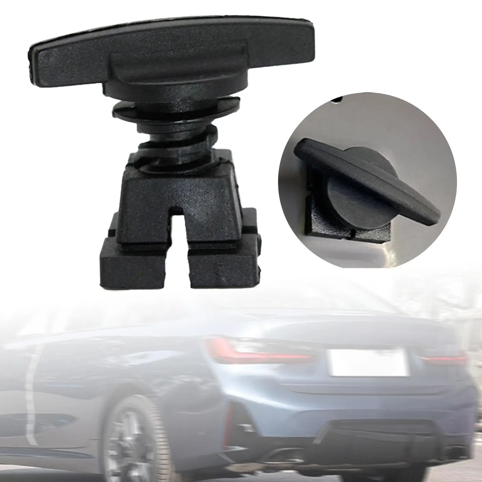 45.5mm PP Trunk Seal Screw Buckle Black Car Trunk Fixing Parts for 3series E31 E34 E39 E46