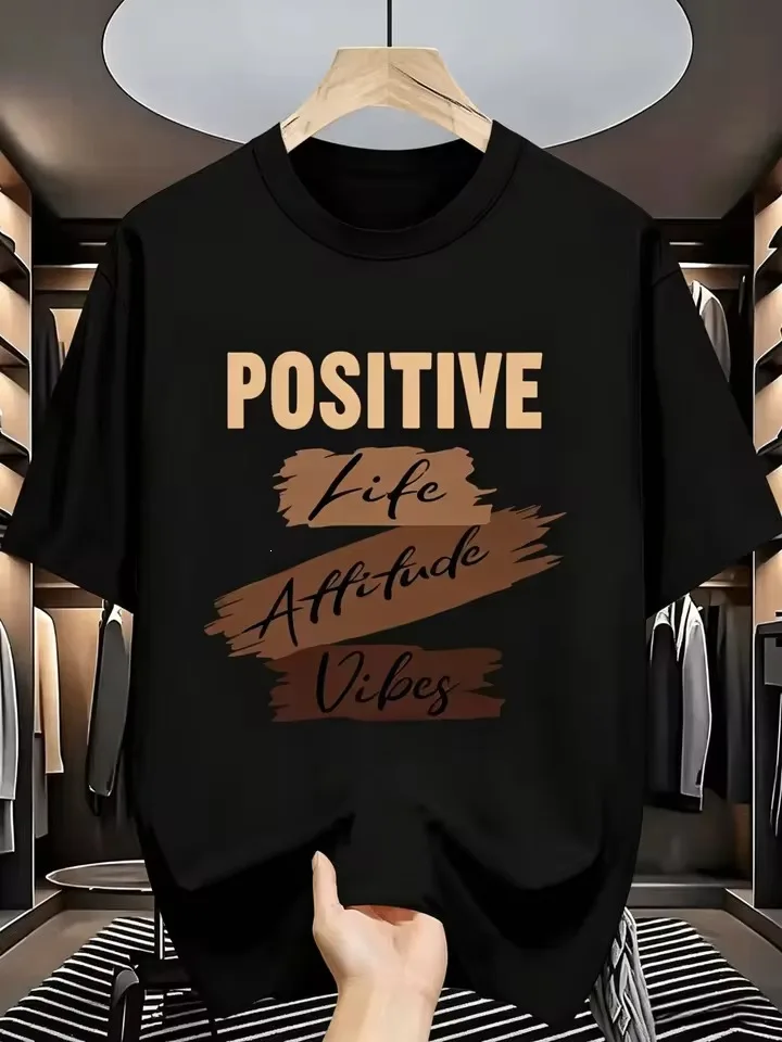 Positive Energy Printed Loose Fit T-shirt