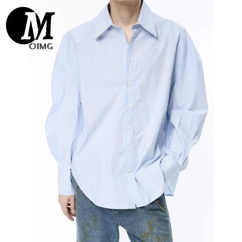 [OIMG] 2025 Spring New Product Fresh Academy Striped Cardigan Long Sleeved Shirt