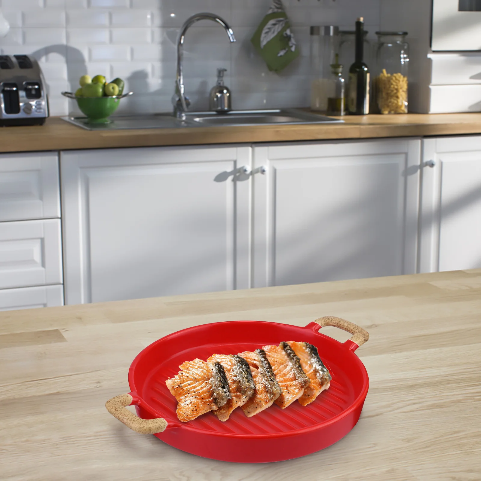 

1Pcs Dessert Plate Simple Style Ceramic Dish for Kitchen Salad Fruit Snack Food Plates Tableware Decoration Ceramic Dish