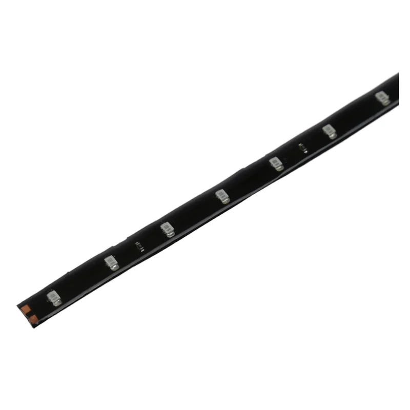 B23B 8 in 1 ไฟนีออนแบบยืดหยุ่นสำหรับรถยนต์ ขนาด 30 ซม. 15 LED สีส้ม