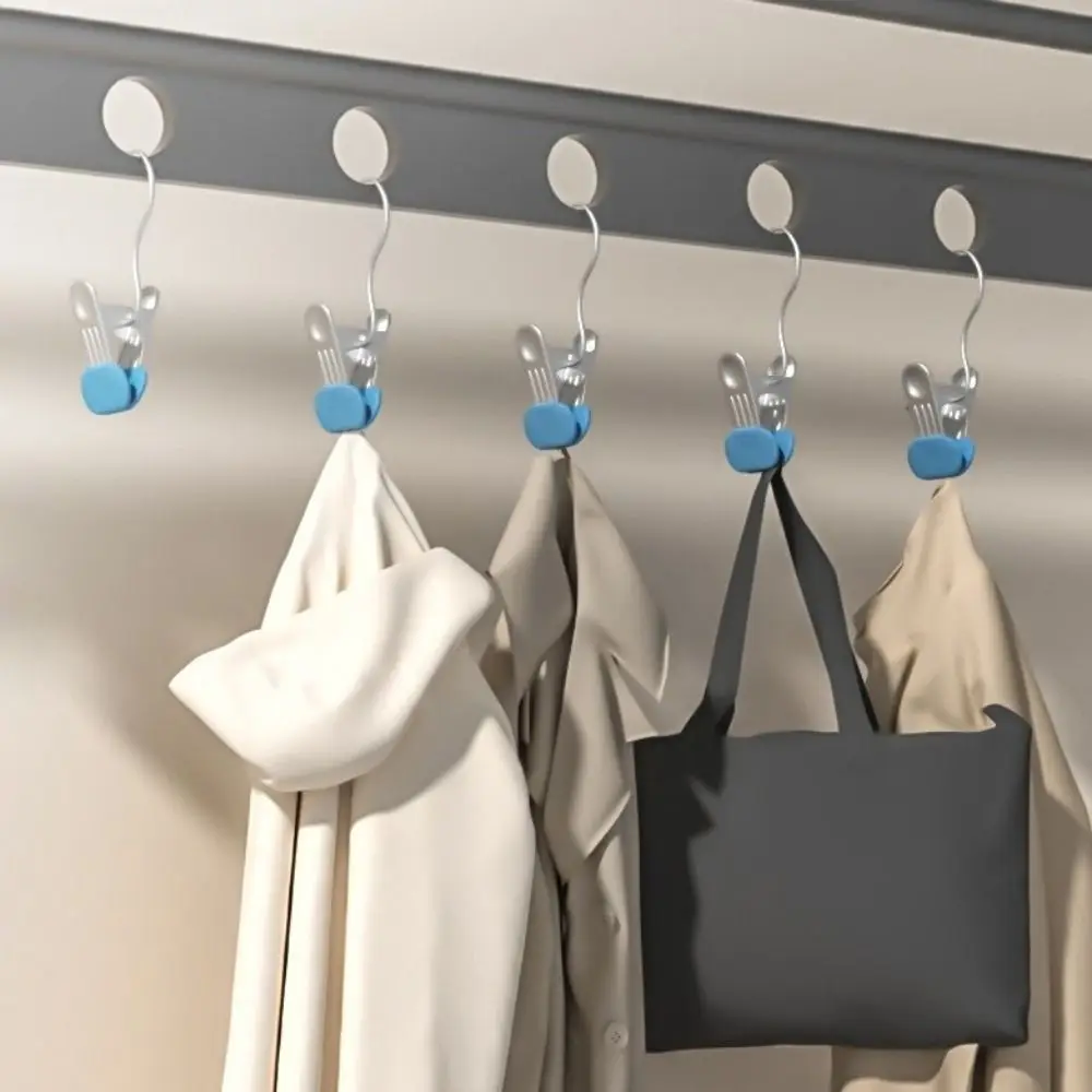 

20pcs/set Stainless Steel Wider Leggings Hangers Non-Slip No Trace Clothes Pegs with Hooks Space Saving Portable Pants Hangers