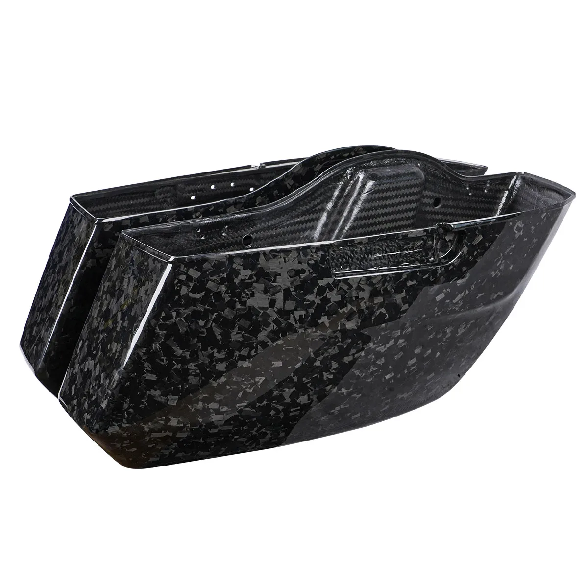 Motorcycle Side Box Lower Body Carbon Fiber Forged Carbon Glossy Fit for Harley Touring Street Glide 2023.5-2025
