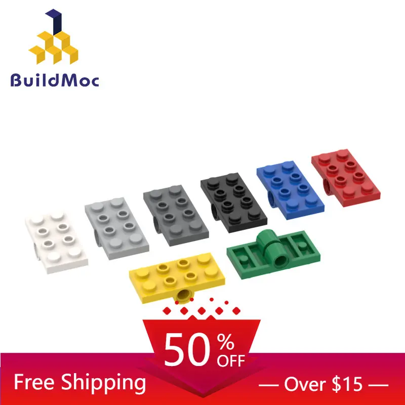 10PCS MOC Bricks 26599 2X4 2 x 4 with pinhole For Building Blocks Parts DIY Construction Classic Brand gift Toys For Children