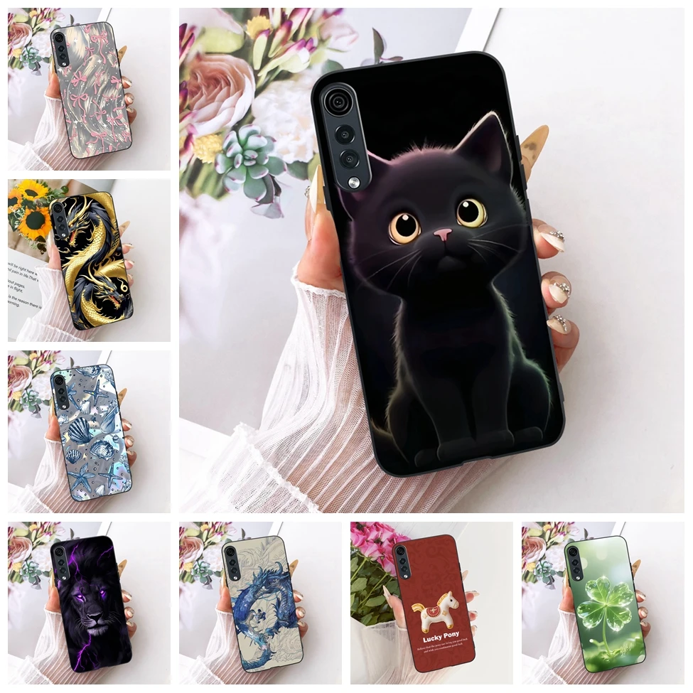Funda para teléfono LG Velvet 5G, Funda para LG Velvet 5G UW, Funda con diseño de mariposa de dibujos animados, divertida y pintada, para LG Velvet