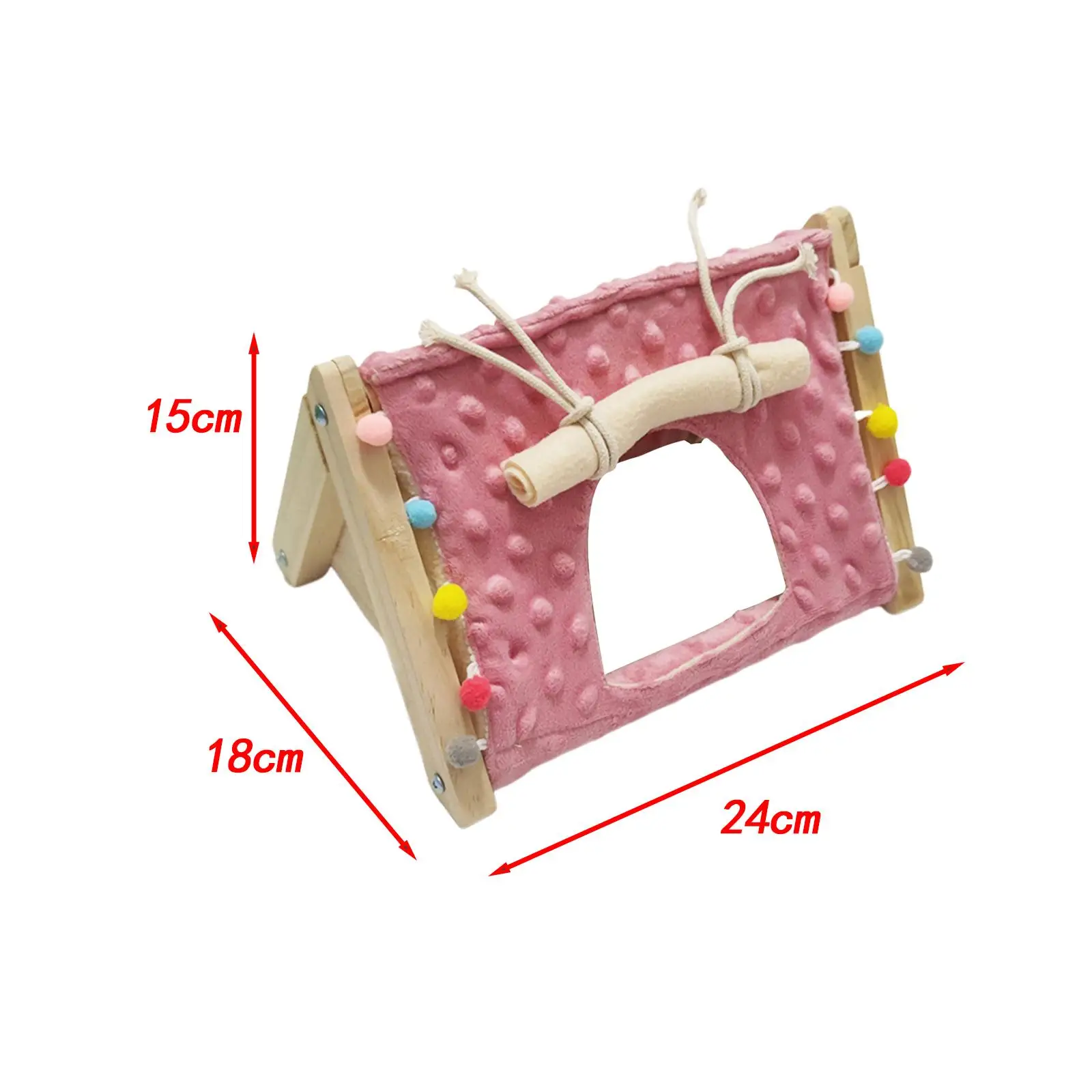 Hamster Hideout Cave Triangular Shelter Habitats Bedding Pet Tent House for Hedgehogs Squirrel Rat Guinea Pig Ferrets