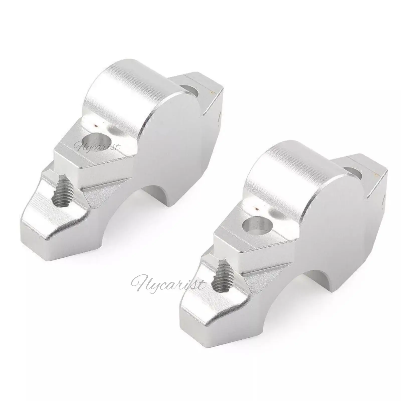 

2x Silver Motor Handle Clamp Handlebar Riser Bar For Honda XADV-750 2017-2019