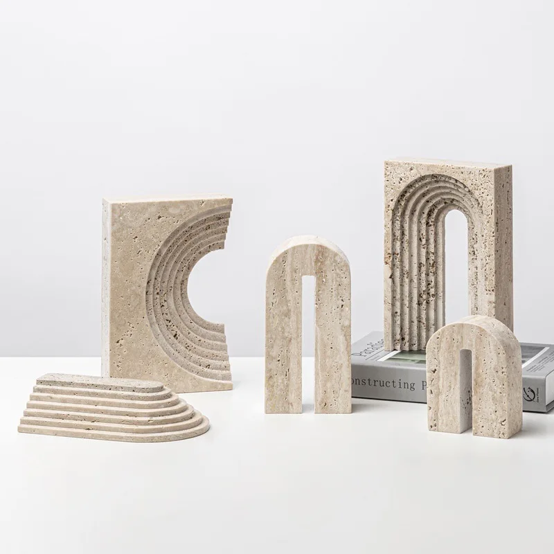 

Новый креативный геометрический мраморный арочный декор в китайском стиле для Ближнего Востока, украшение для гостиной, журнального столика, тумбы под телевизор, рабочего стола