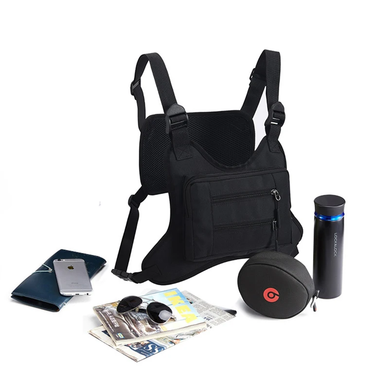 Chest Backpack Man Bag City Jogging Gym Running Tactical Jacket Vest Gym Wallets Sports Phone Pouch Outdoor Camouflage Bag