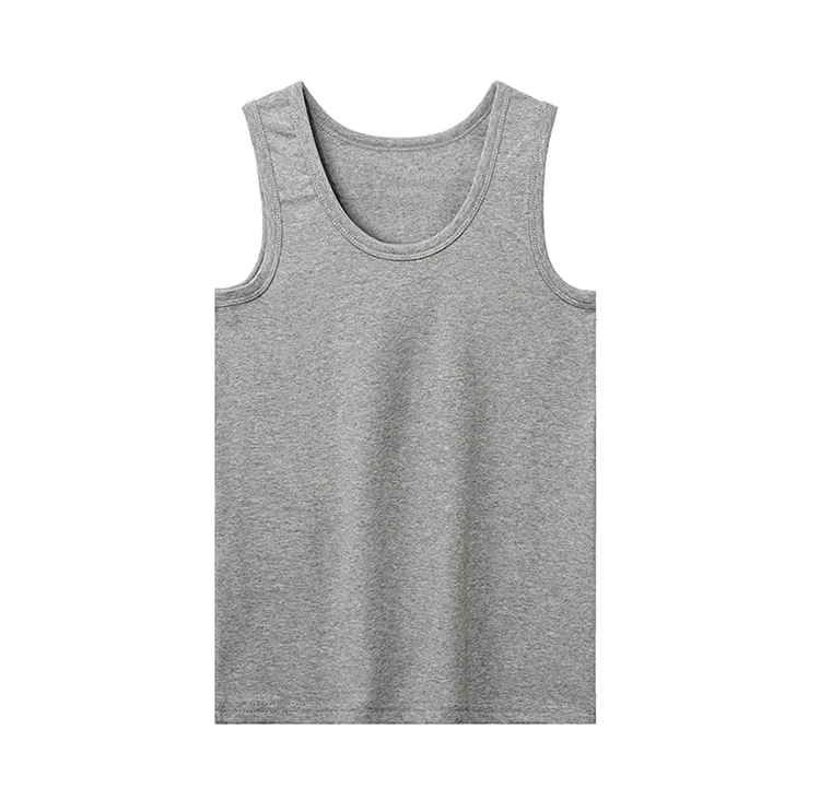 Jungen Tanktop aus Reiner Baumwolle, Leichtes Vielseitiges Unterhemd für den Sommer, Schwarzes und Weißes Basis-Oberteil für Schüler und Teenager – Detail 14