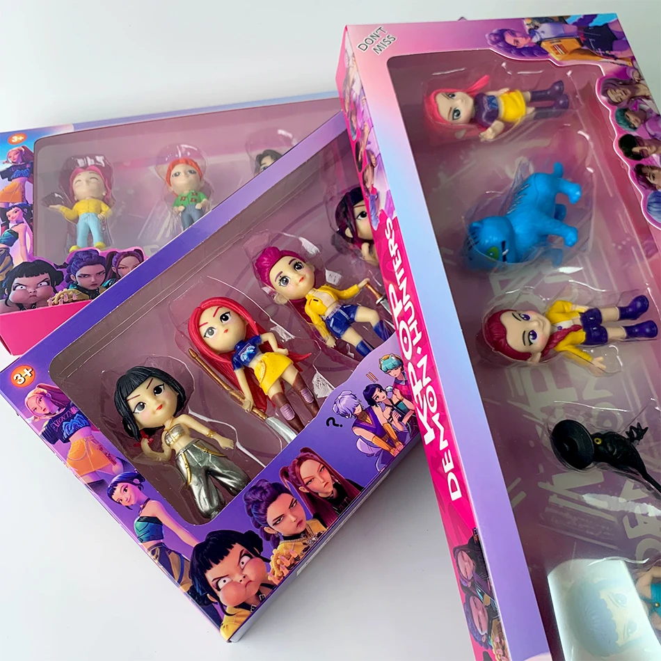 2026NEW Kpop الشيطان هنتر رومي زوي ميرا أنيمي جمع دي شخصية دي كلورورو دي بولي فينيليكو بارتيجاس دي إسكريتوريو ريجالو