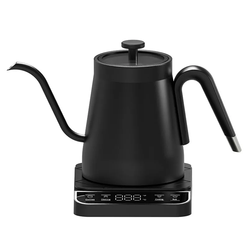 Temperature Control Electric Kettle 0.8L 1350W Precision Pour‑Over Coffee Kettle with LCD Touch Screen for Hand Drip Coffee Tea