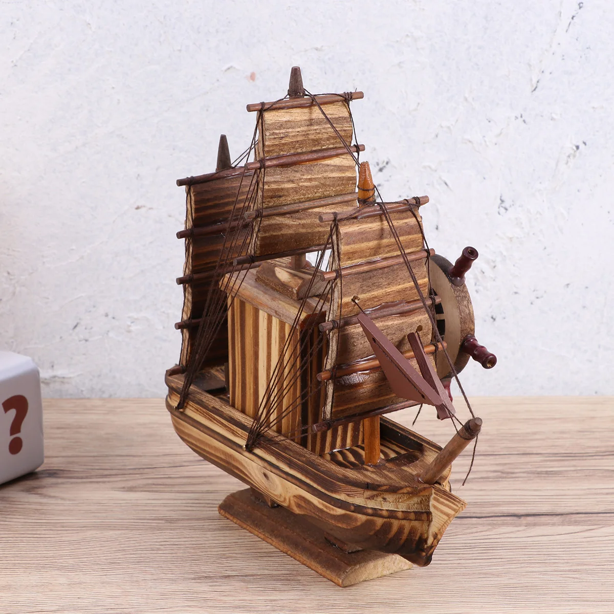 music box vintage ship box simulation pirate ship box table decoration retro decoration music box