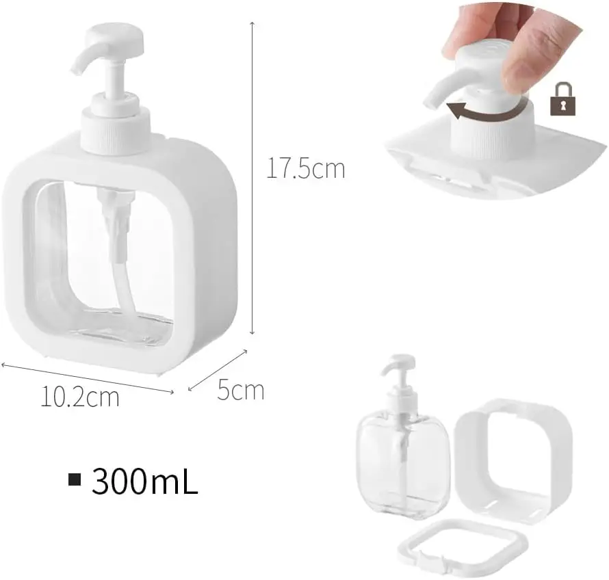 Pokemons Soap Dispenser Anime Pikachu Shampoo Bottle Clear Plastic Press Type Lotion Split Storage Container for Bathroom Kitche view 5