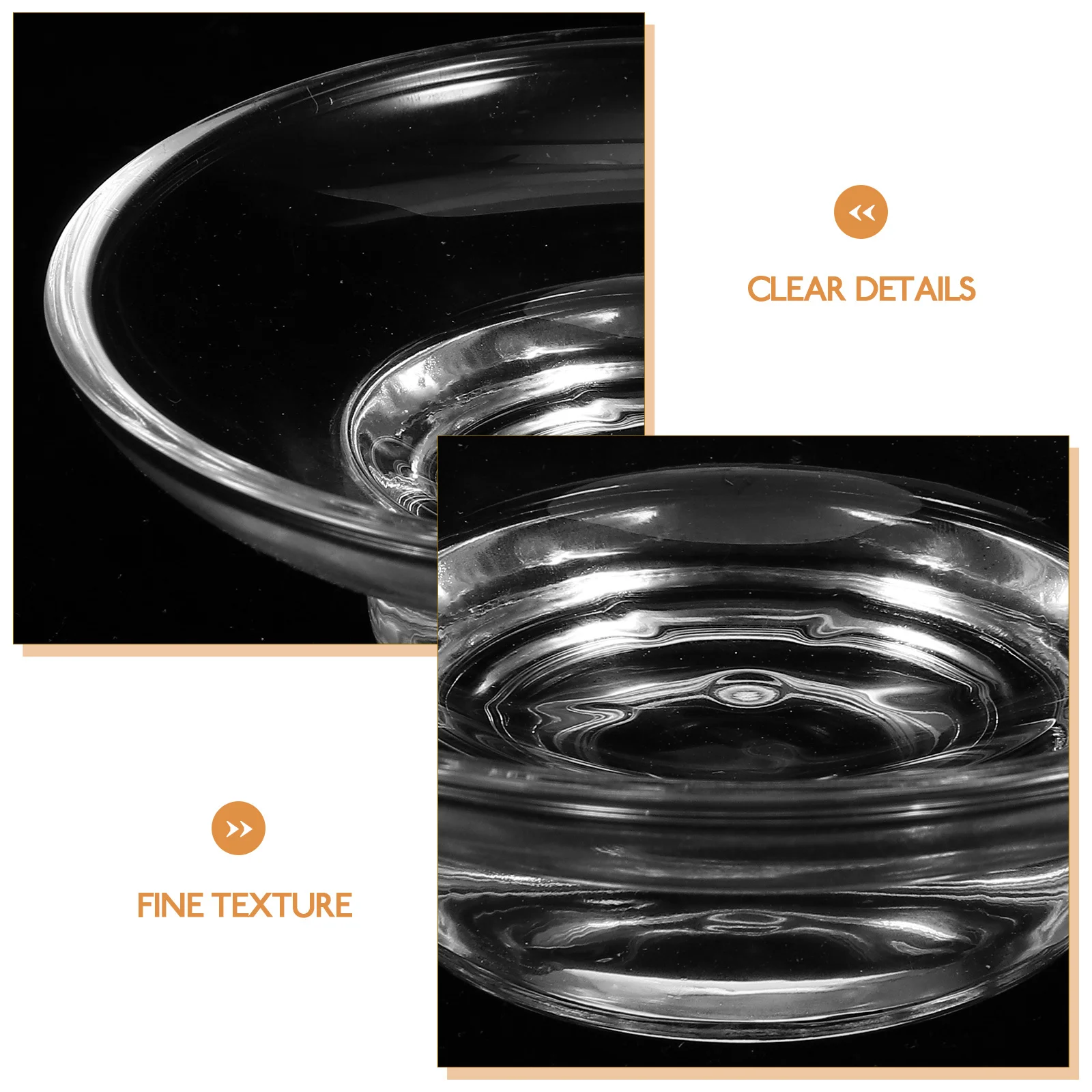 

Modern Round Soap Box Transparent Glass Soap Case with Anti-Slip Base for Bathroom Shower Home Decorative Storage Solution