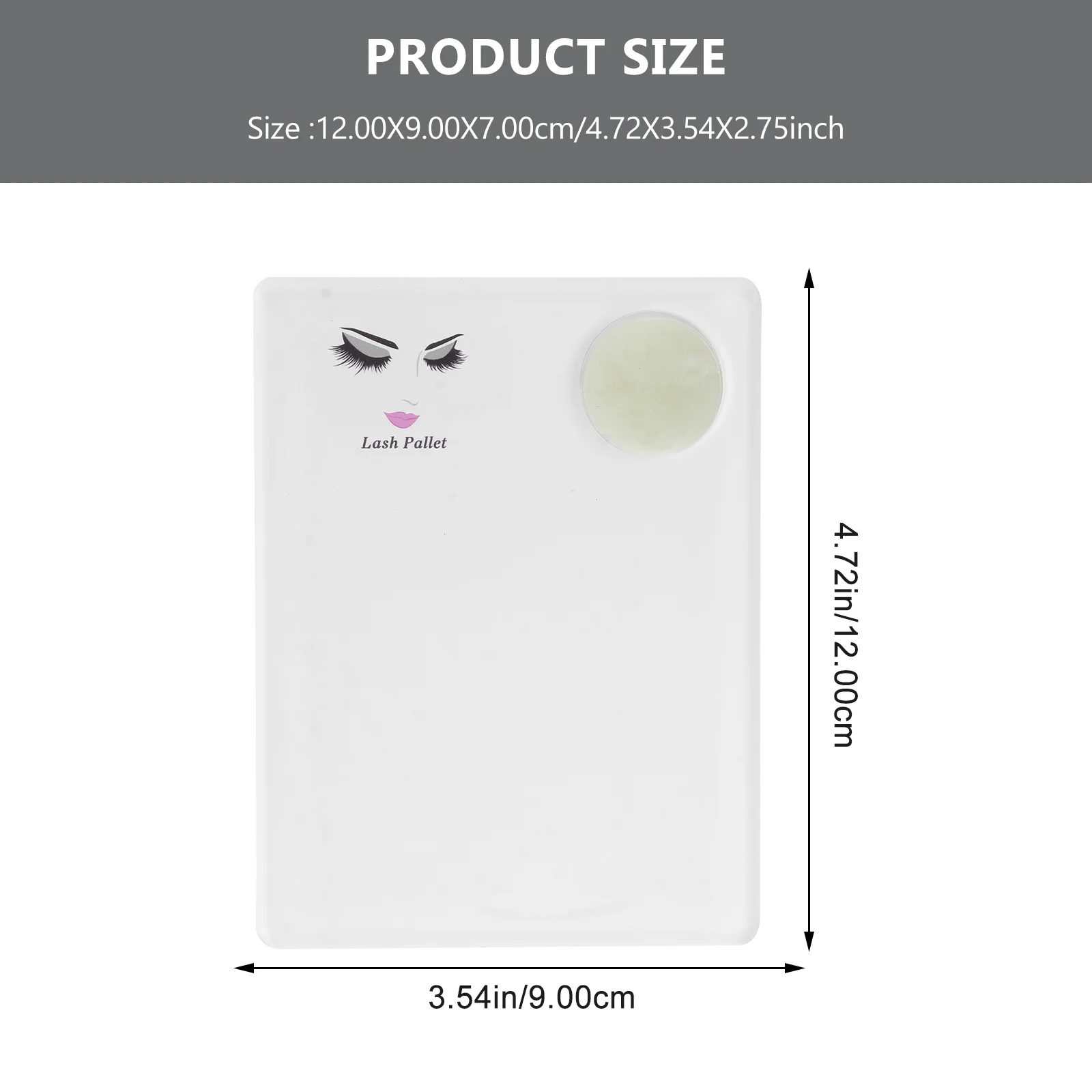 1pc Wimperverlengingspallet Premium Acrylglas Herbruikbare Lash Enten Houder Draagbare Valse Wimper Tool Voor Professionals