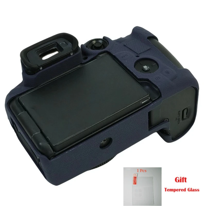 Soft Silicone Camera Case For Canon EOS R7 camera bag, Silicone protective cover , R7 Protective case + 1PCS Free Tempered Film