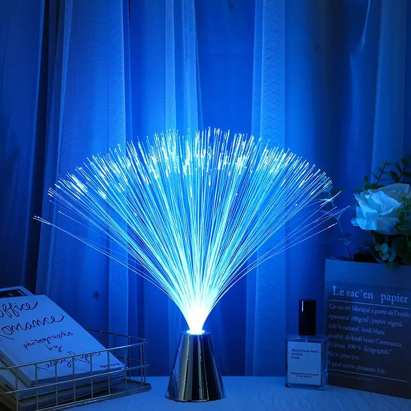 Luci per atmosfera natalizia luci a fibra ottica a LED lanterne lampada cielo stellato festa di nozze decorazione natalizia luce notturna per la casa