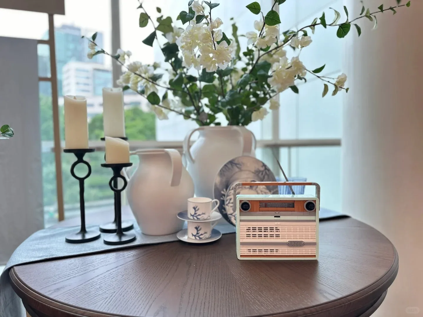 Creative ICONS series retro radio model building blocks 1970s transistor radio musicians home decoration children's building blo image 4