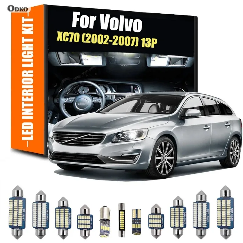 

For Volvo XC70 2002-2007 13Pcs Complete LED Interior Light Kit With Lamp Base LED Bulb Automobiles, Parts & Accessories