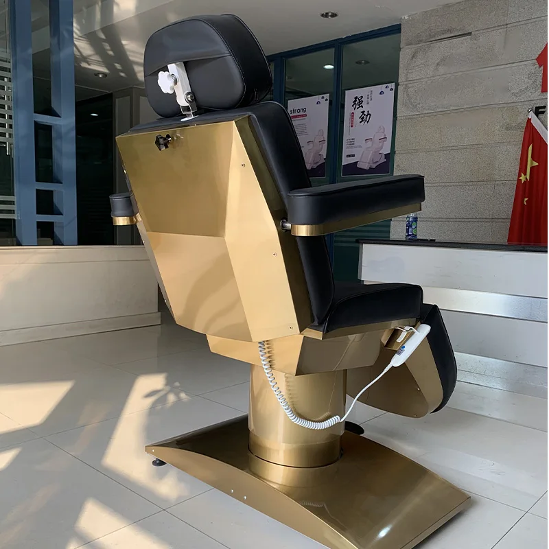 เตียงต่อขนตา โมเดิร์น หรูหรา ปรับได้ 3/4 มอเตอร์ สำหรับร้านเสริมสวย สปา ดูแลผิวหน้า นวดไฟฟ้า เตียงเสริมความงาม