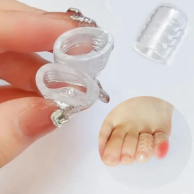 6/10 pièces protecteur d'orteils prévient les callosités des pieds cors ampoules embout couverture Anti-Friction séparateurs d'orteils Silicone souple respirant