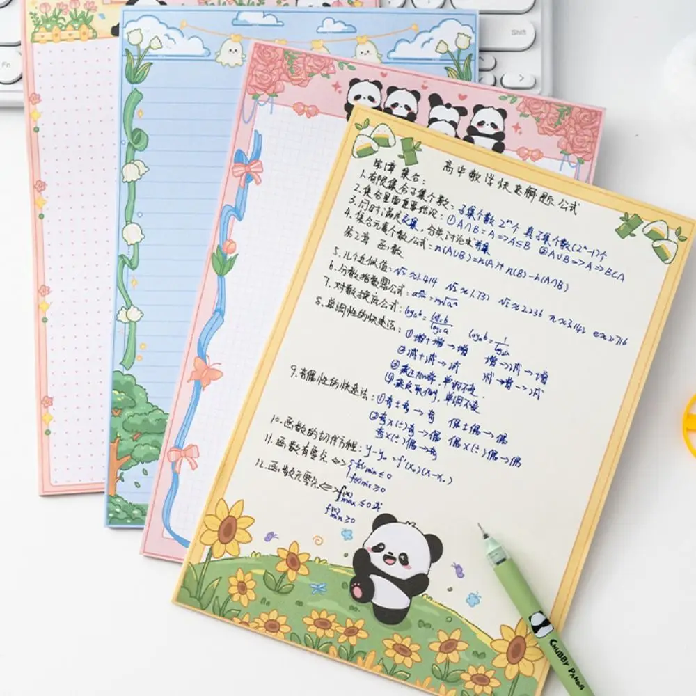 

High-quality B5 Cartoon Memo Pad Thicken Pandan Sticky Notes Flower Rabbit Planner Stickers Student