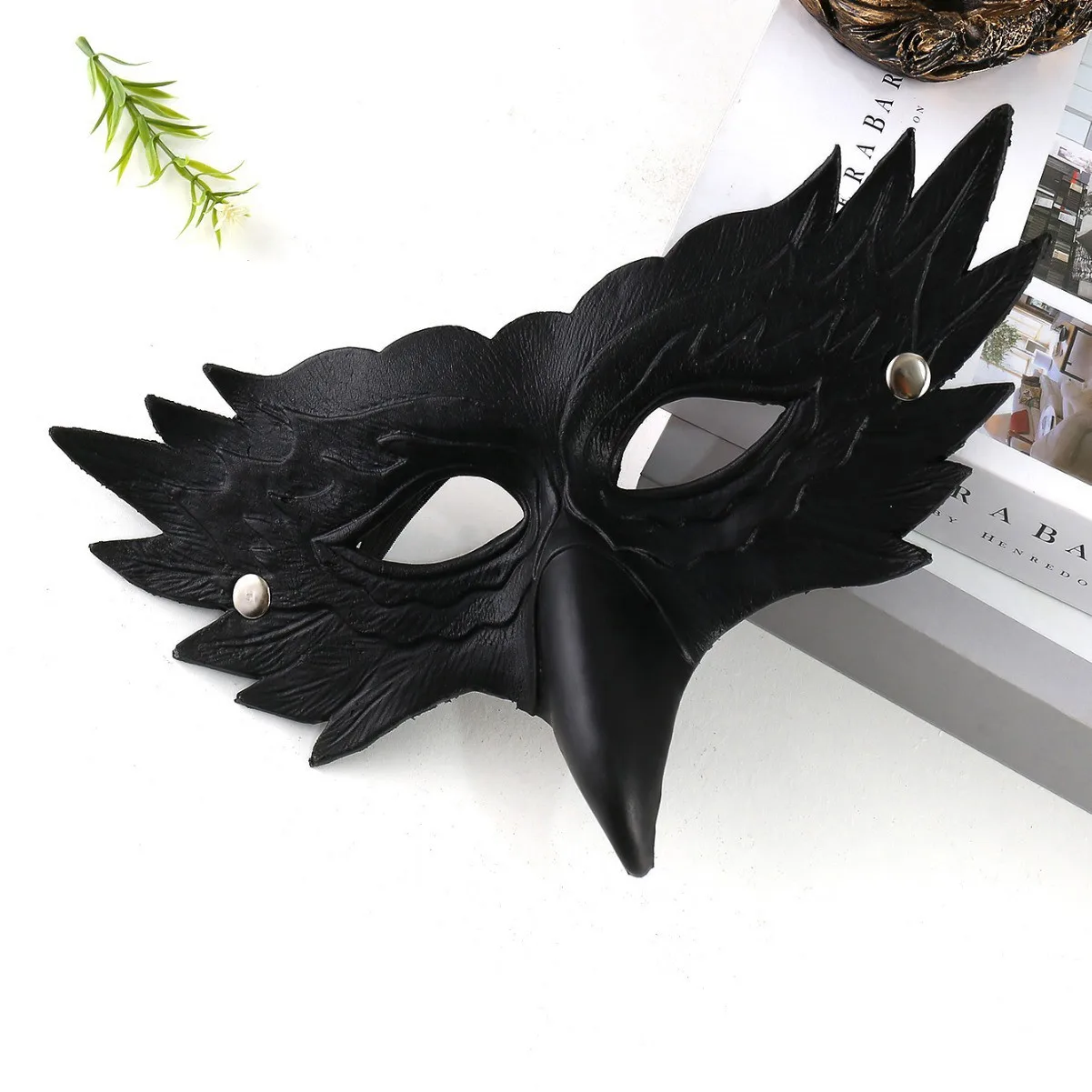 3D águia e bico cosplay máscara, festa de carnaval, adereços Halloween Costume, corvos, papagaio, máscaras de PU, Masquerade, Halloween, 3D