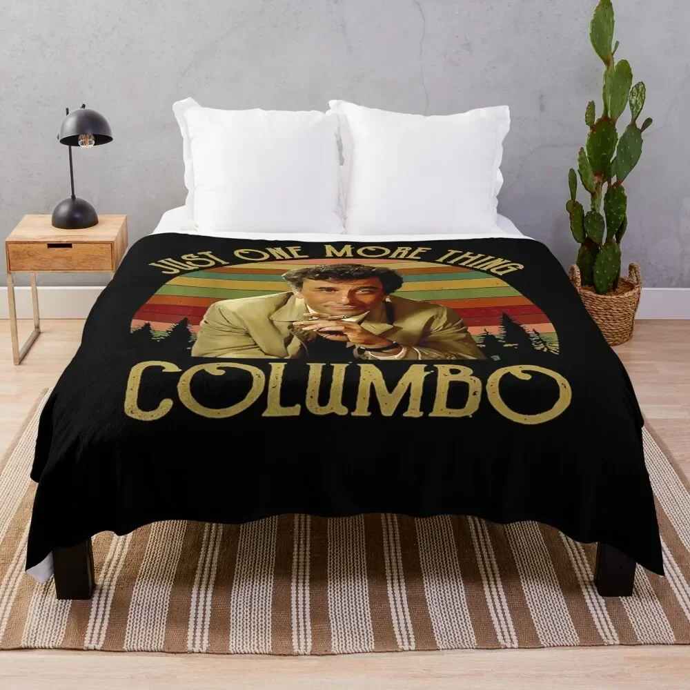 Men Women Just One More Thing-Columbo Columbo Inspired Movie Throw Blanket Soft Plush Plaid Single Quilt Blankets