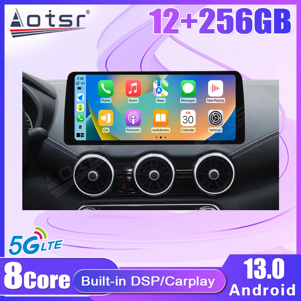 12.3'' Android 13 for Nissan Sylphy 2020 Tesla Style Touch Car Screen Navigation Carplay Car Radio DSP Multimedia Player 4G WIFI