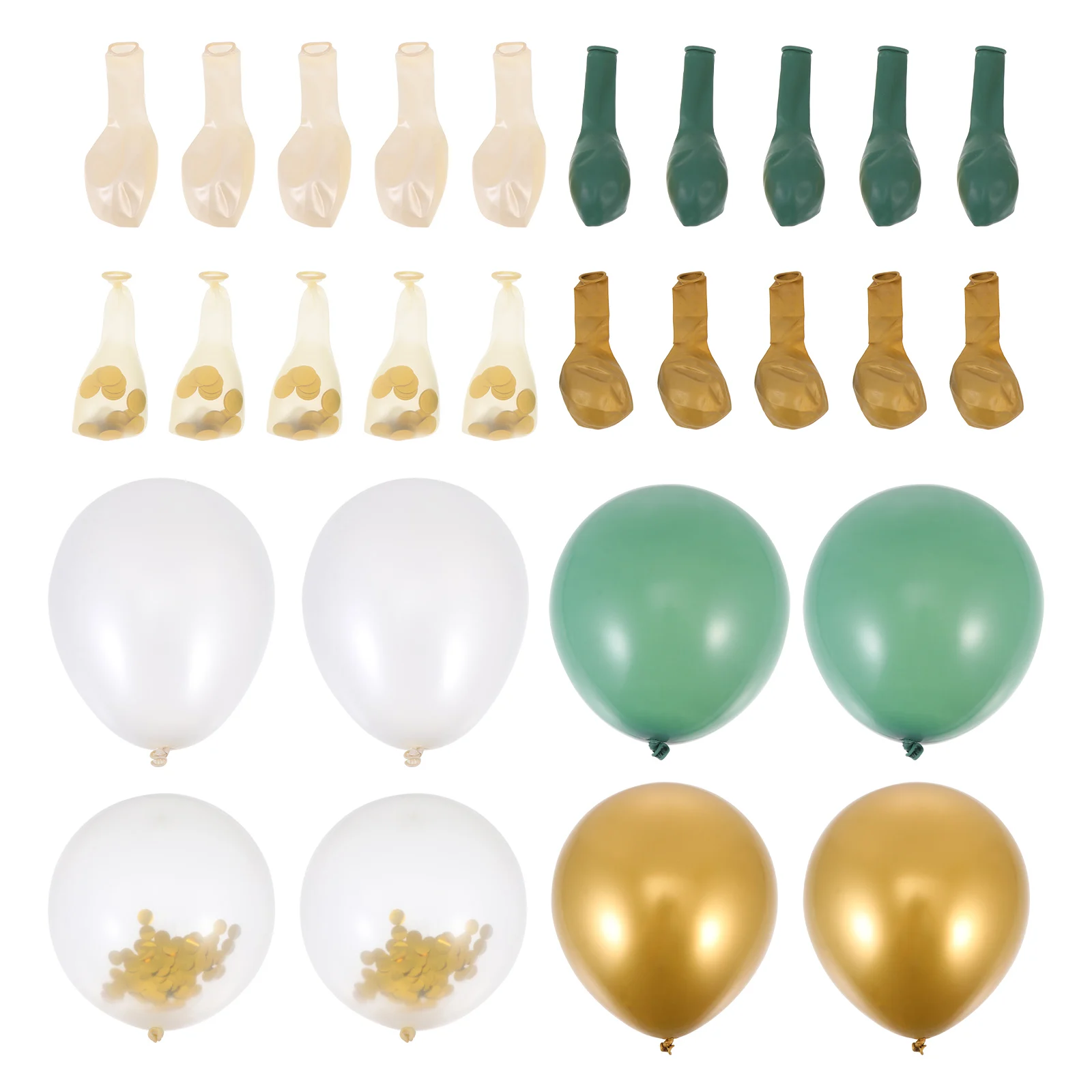 

1 set Avocado Green Metal Latex Balloons Elegant Room Stage Photo Props Safe Non Leak Premium Quality