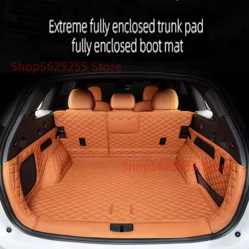 

For XPeng Xiao Peng G9 2024 Car Trunk Mat Trunk Pad Full Surround Leather Waterproof Car Interior Decoration Modified Supplies