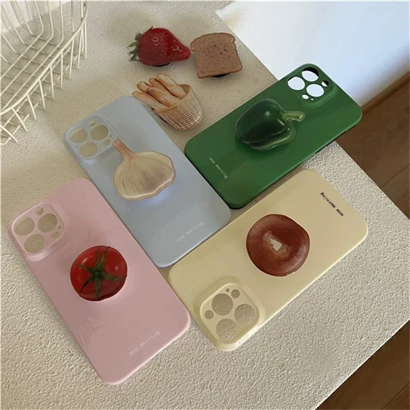 Korean Cute Baguette Bread Griptok Bracket for IPhone Samsung Simulation Food Universal Phone Accessories Phone Holder Grip Tok