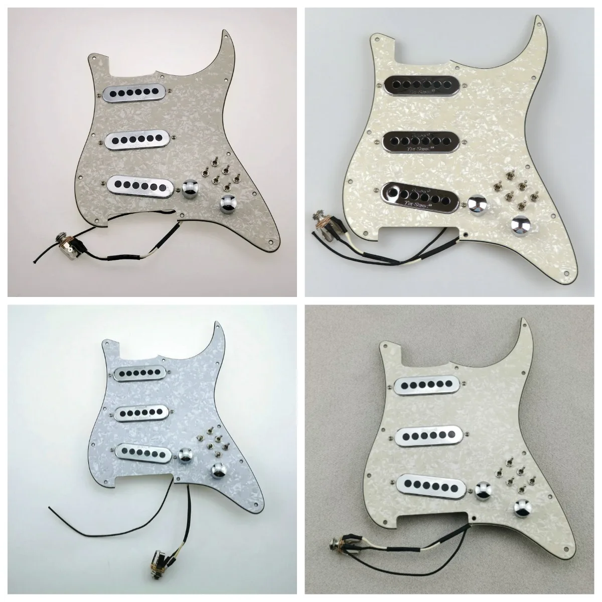 

Guitar Prewired Loaded Pickguard with SSS Single Coil BurnsPickups Guitar Parts for ST Guitar
