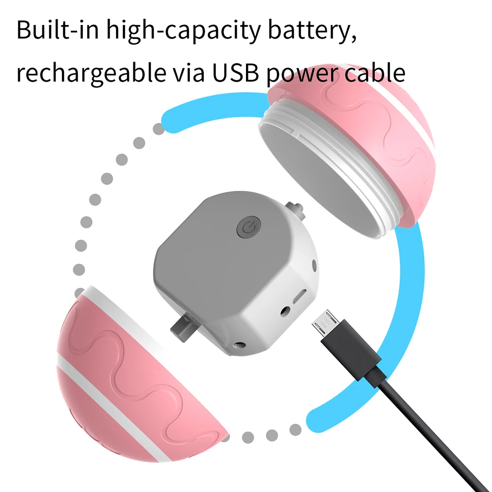 Inteligente brinquedo interativo de estimação para o cão bola do gato usb recarregável engraçado elétrico automático de rotação pulando jogando engraçado bola rolando