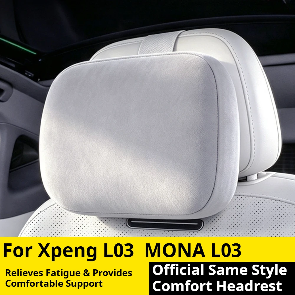 For Xpeng MONA L03 Headrest & Lumbar Support Neck Pillow Comfort Cushion Interior Modified Car Accessories