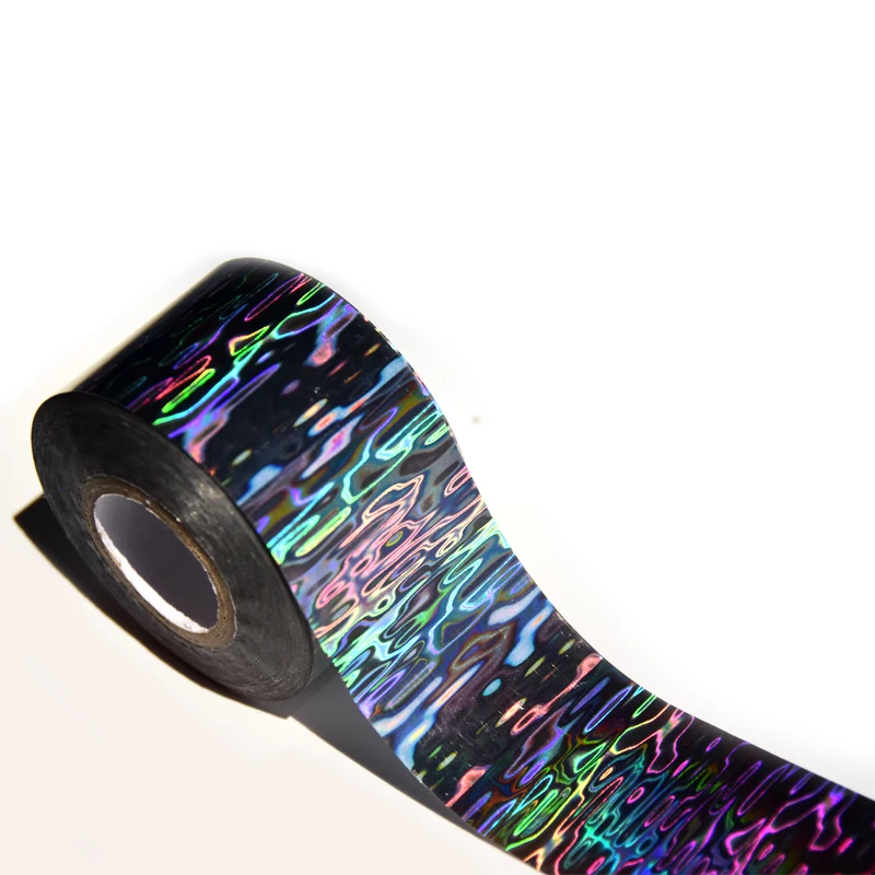 

120meters Holographic Nail Art Transfer Foil Sticker Laser Silver Foil Decals Holographic Foil For Fishing Lure DIY Fishing