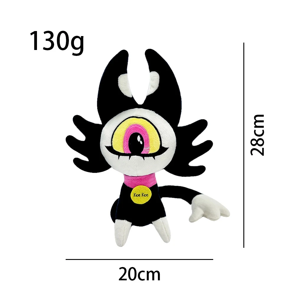 Lucifer Cosplay Plush Movie Hazbin Cartoon Soft Stuffed Mascot Halloween Carnival Party Birthday Xmas Gift for Kids Adult