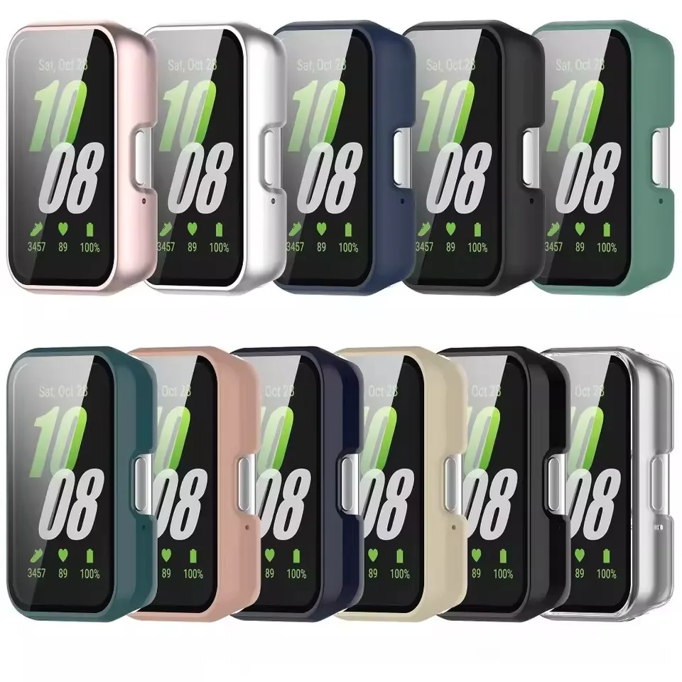 Case+Glass for Samsung Galaxy Fit 3 Pc Bumper Screen Protector Cover for Sansung Galaxy Fit3 Accessories