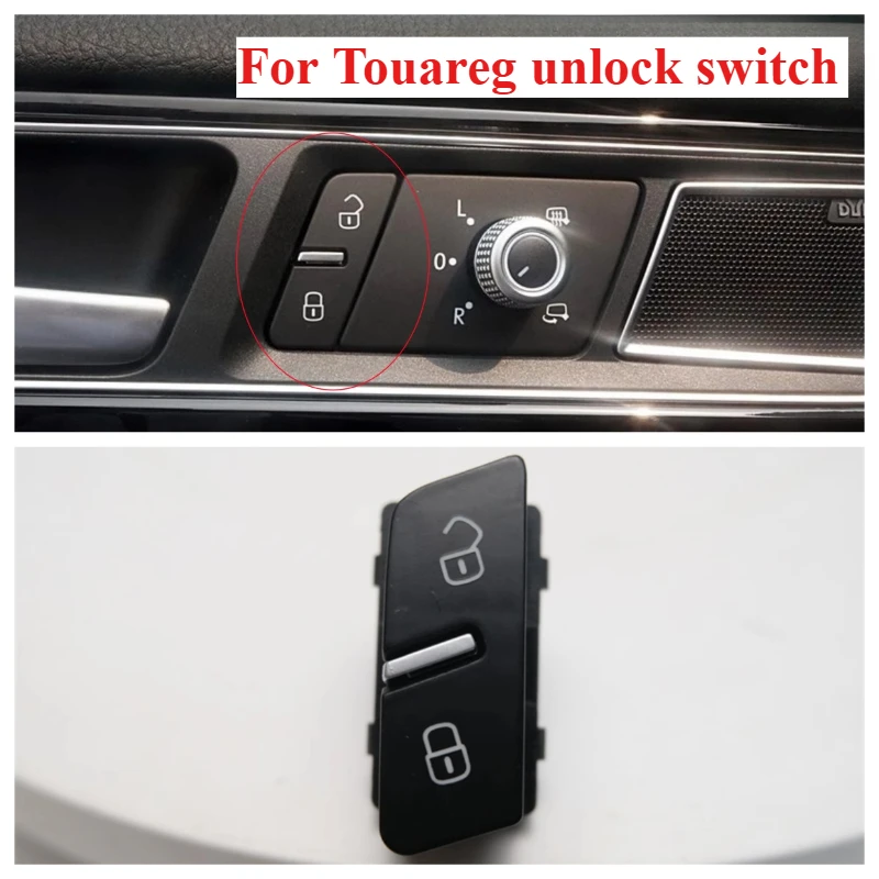 

For Volkswagen 11-18 Touareg Door Lock Switch/central Control Switch Child Lock Switch Door Unlock Button Left/Right 1pcs