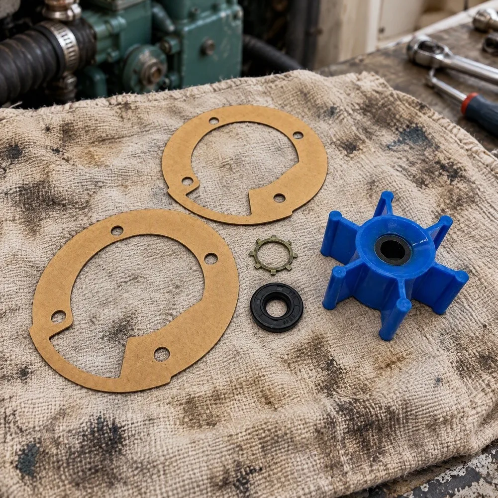 For Jabsco 18590 Macerator Rebuild Kit Used in Boat Sanitation Installations Requiring Reliable Component Renewal