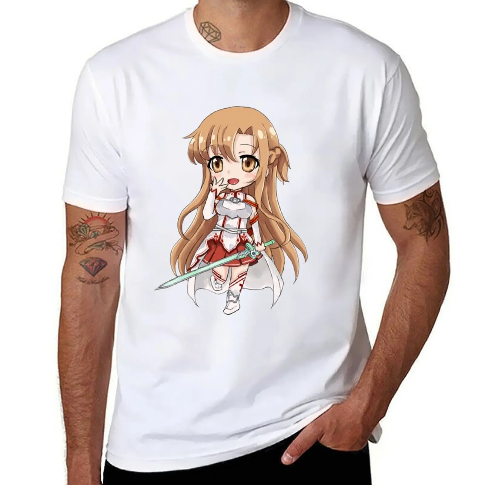 

Asuna! - Sword Art Online T-Shirt t shirts for man graphic vintage men t shirt cotton 100% T-Shirt