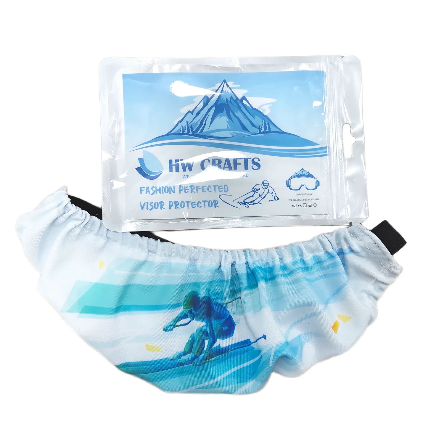 Accept Custom Drawstring Helmet Visor Cover For Skiing Dropshipping Ski Visor Cover For Skiing