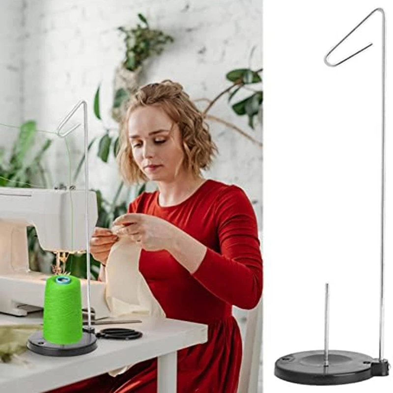 Single Cone Spool Stand Alone Cast Iron Thread Stand Thread Holder Fits For Sewing Embroidery, Thread Holder Easy To Use